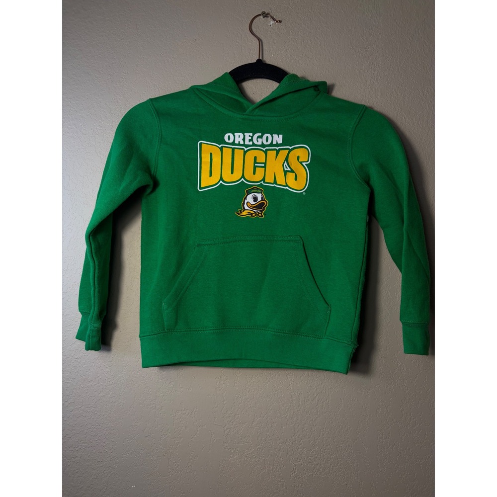 Gen2 Oregon Ducks Youth Hoodie Green Pullover Sweatshirt Size M 5/6 NCAA